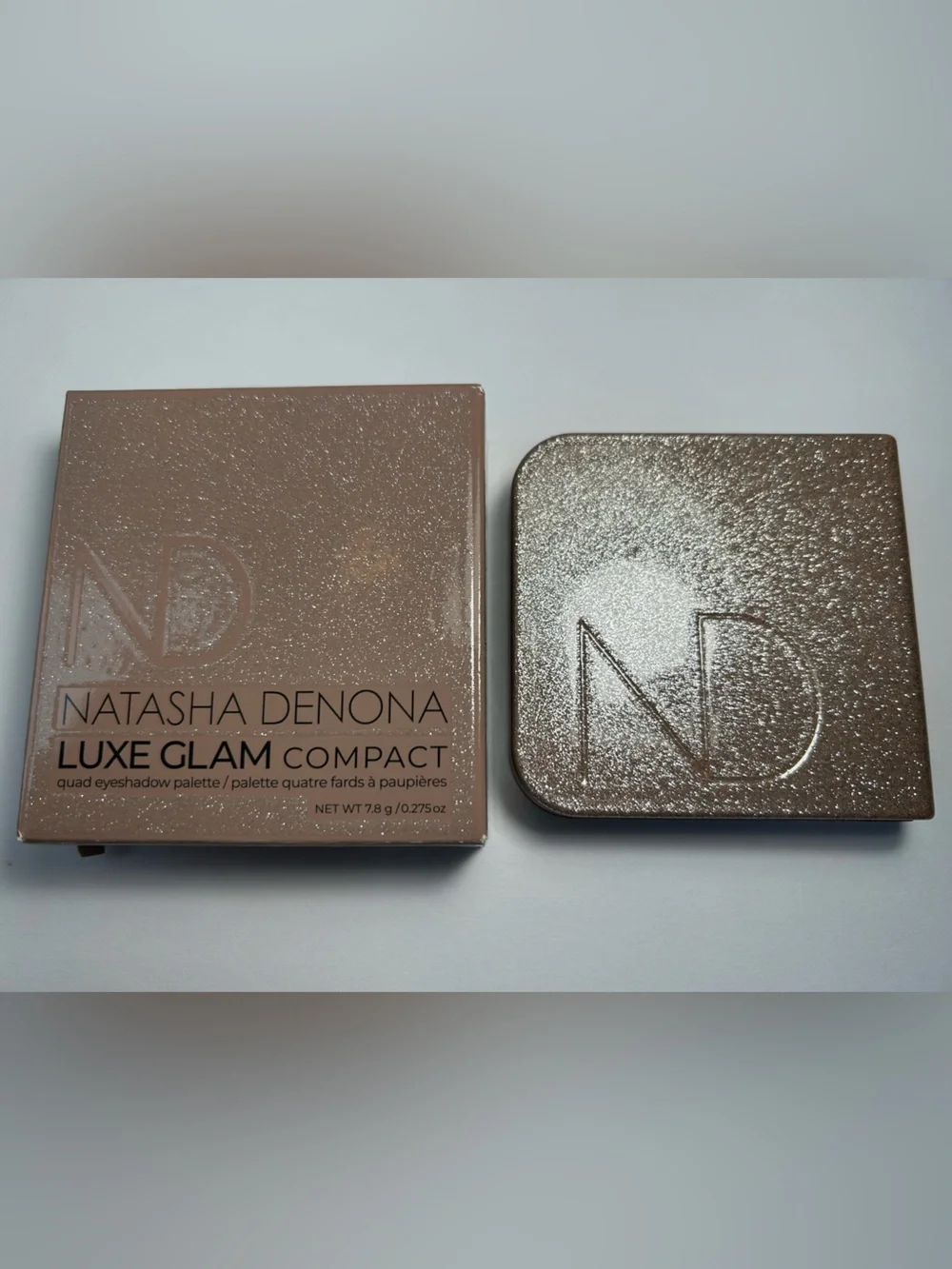 NWT🌷Natasha Denona LUXE GLAM COMPACT Quad Eyeshadow Palette in Cool